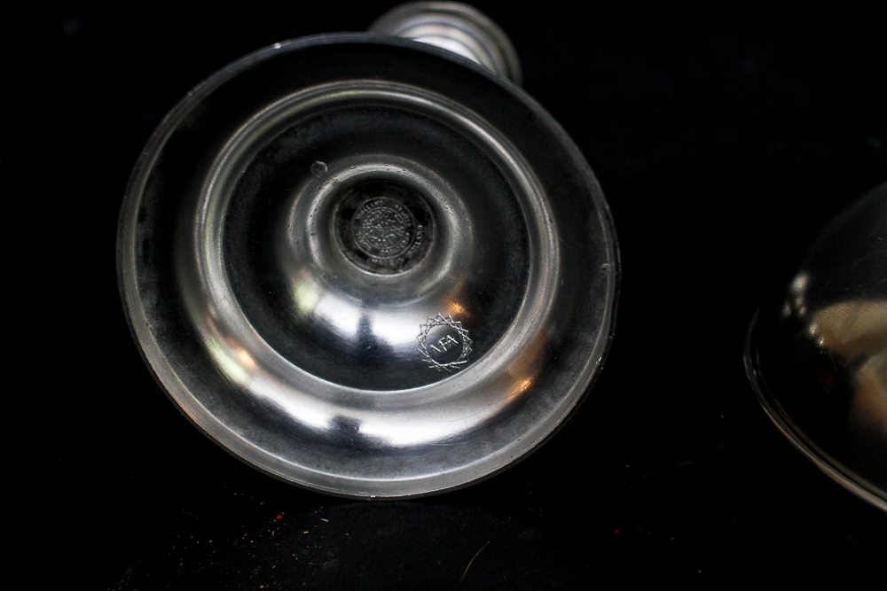 Royal Holland Pewter Porringer Bowl and Candlestick