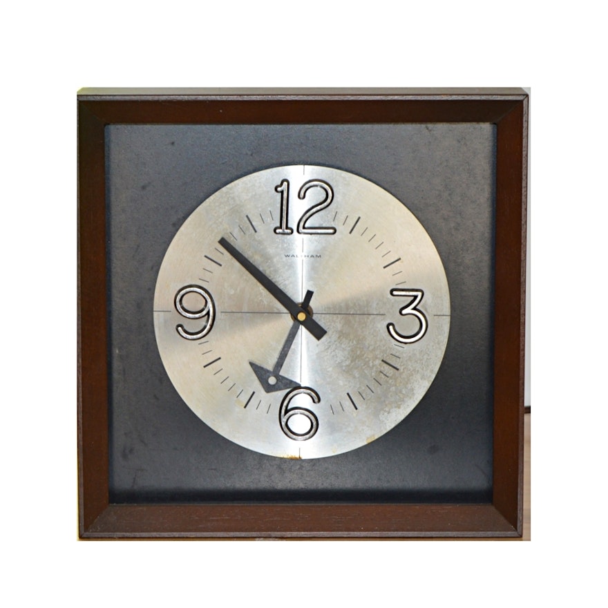 Waltham Mid Century Modern Clock