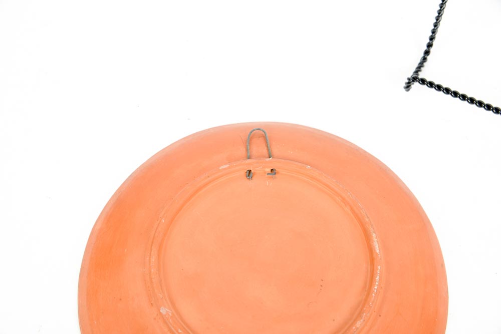 Rare Folk Art Pottery Plate by de Vendegies Haiti