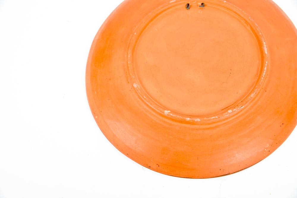 Rare Folk Art Pottery Plate by de Vendegies Haiti