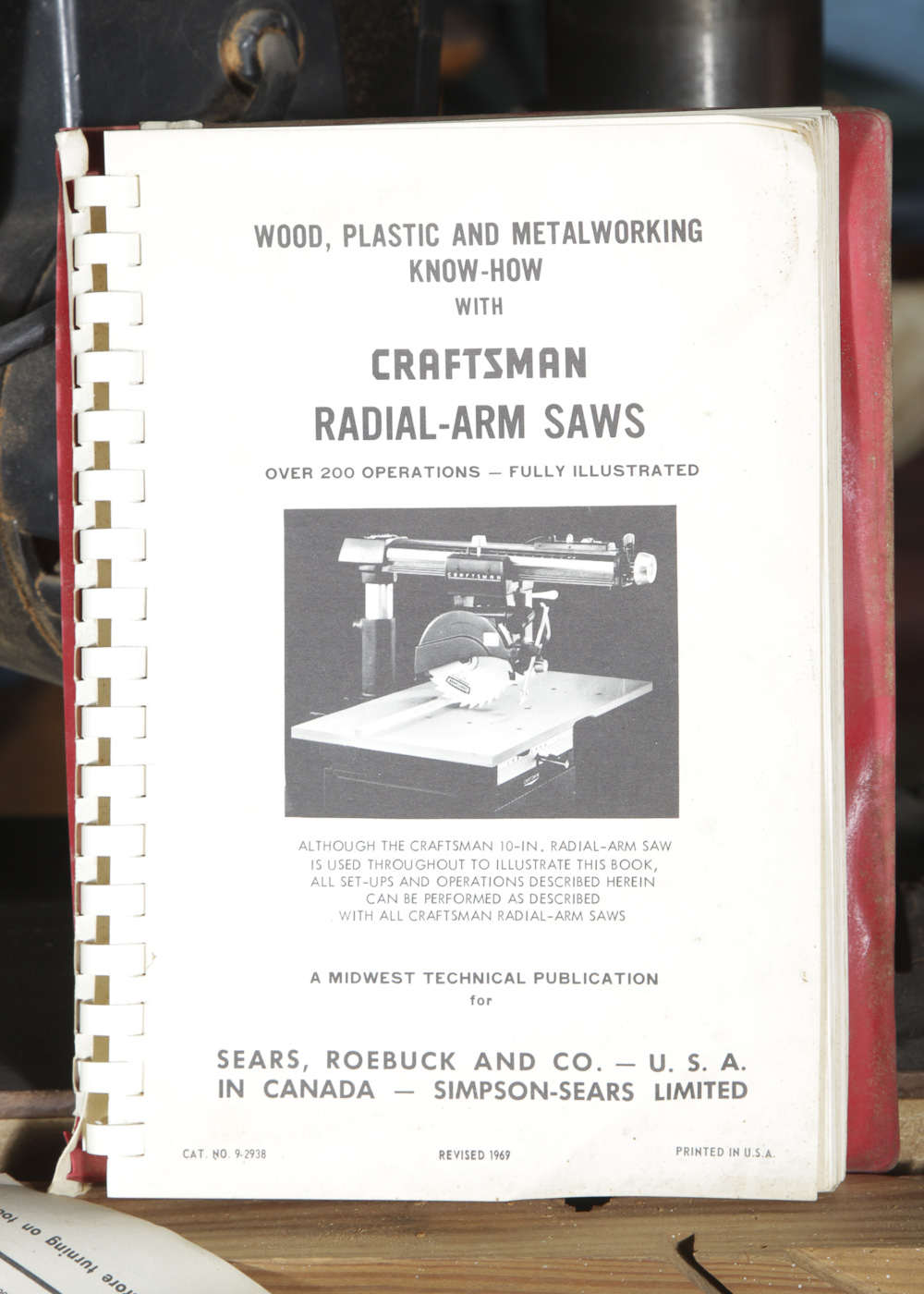 Handcrafted Work Bench and Craftsman Radial 100 Saw