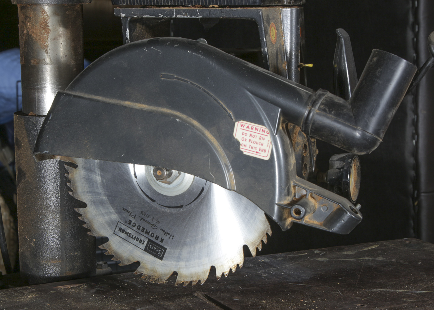 Handcrafted Work Bench and Craftsman Radial 100 Saw