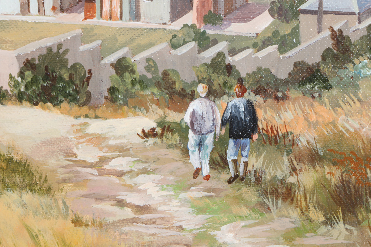 Nicholas Englefield Oil Painting on Canvas "Birling Gap"