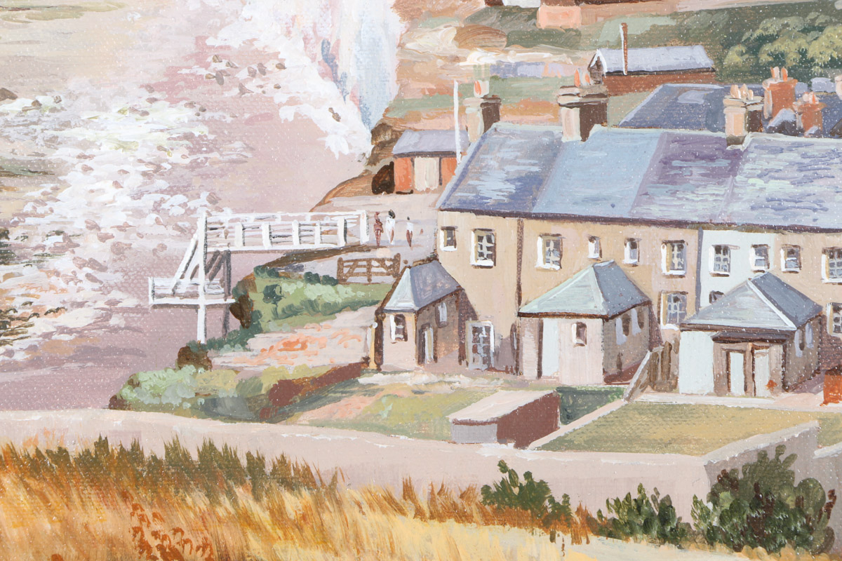 Nicholas Englefield Oil Painting on Canvas "Birling Gap"