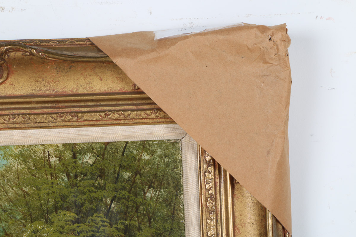 1894 George Harris Oil Painting on Canvas "The Mill"