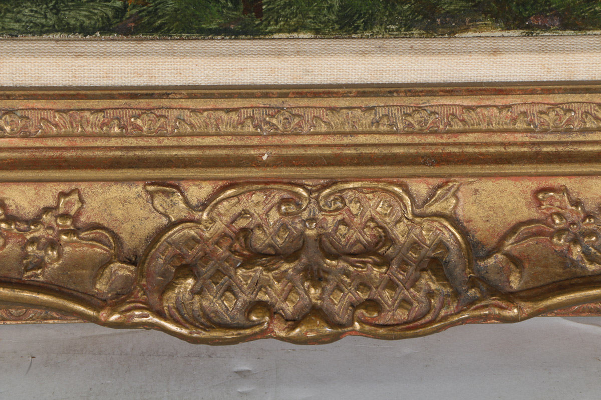 1894 George Harris Oil Painting on Canvas "The Mill"