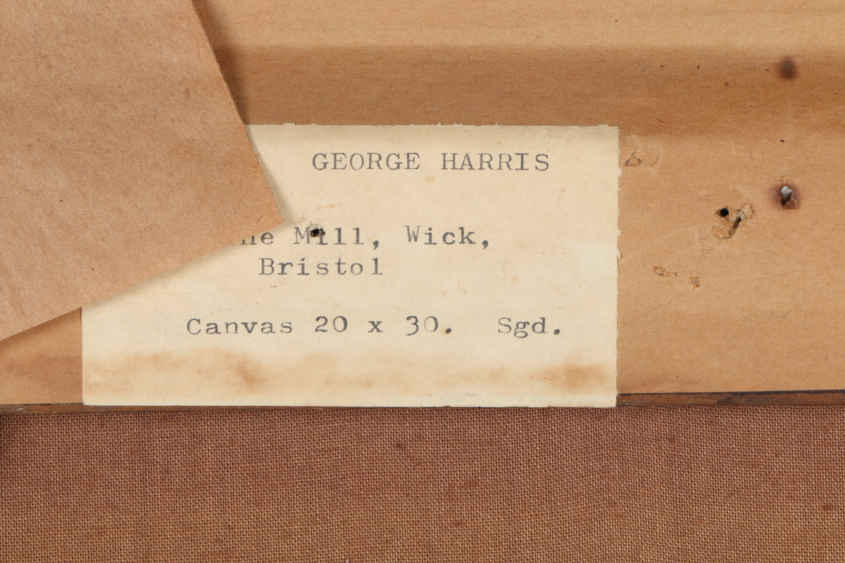 1894 George Harris Oil Painting on Canvas "The Mill"