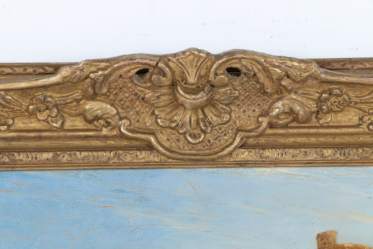 19th Century J. C. Moore Oil Painting on Canvas "Harlech Castle"