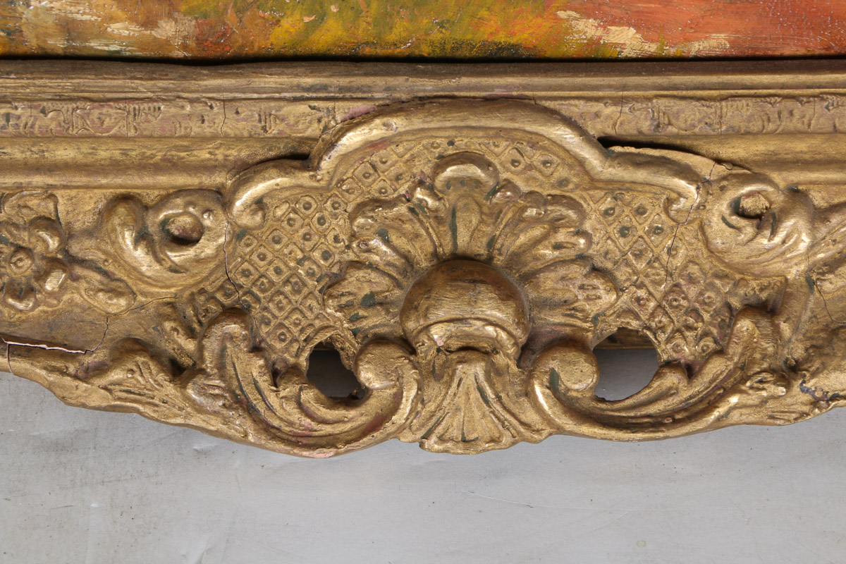 19th Century J. C. Moore Oil Painting on Canvas "Harlech Castle"