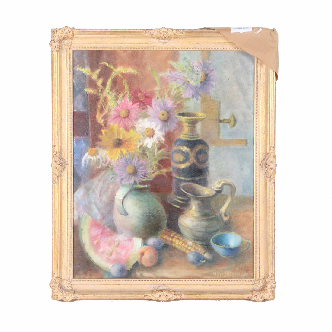 Nelly Holló Oil Painting on Canvas "Still Life"