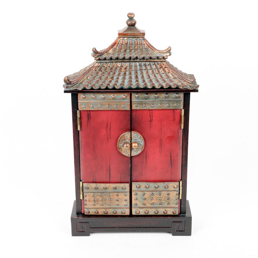 Chinese Inspired Pagoda Key Holder