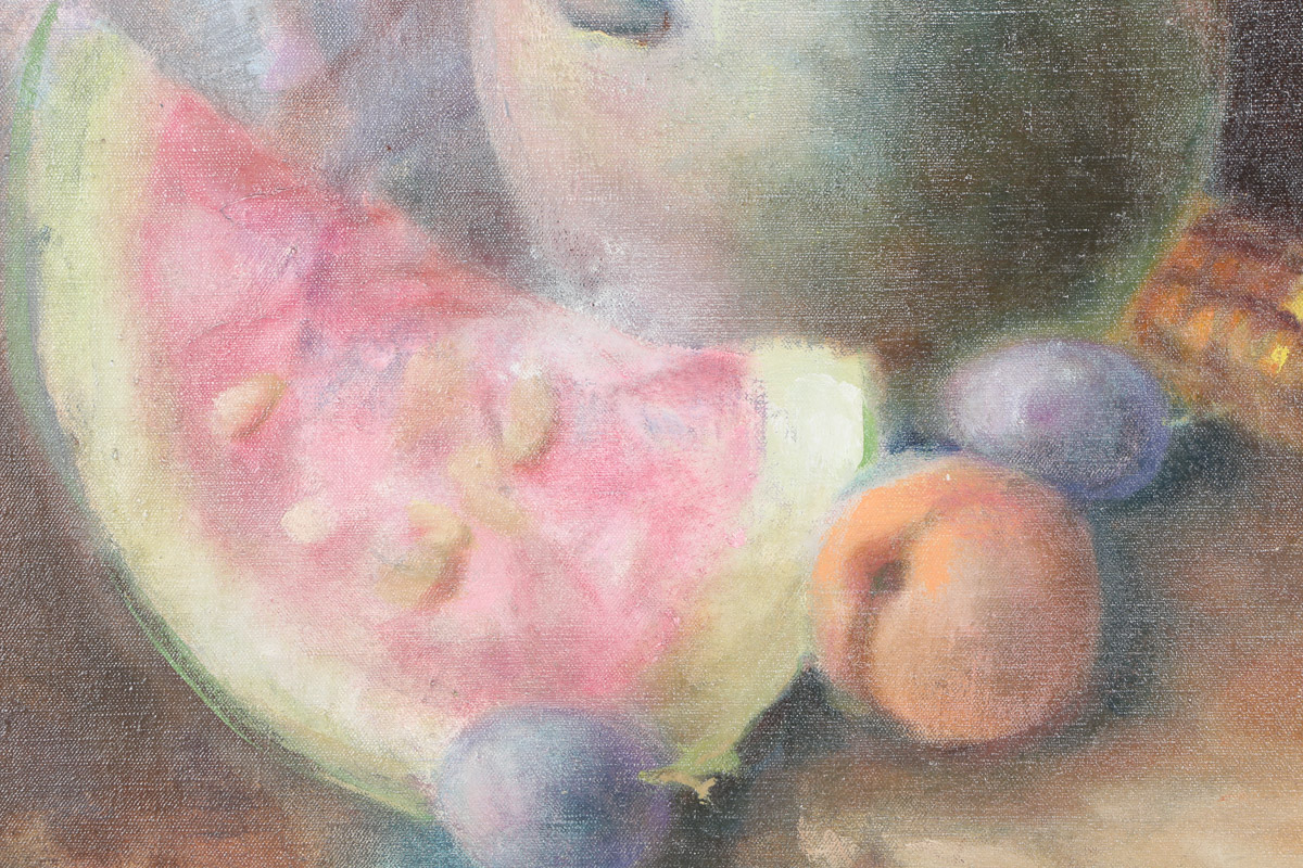 Nelly Holló Oil Painting on Canvas "Still Life"