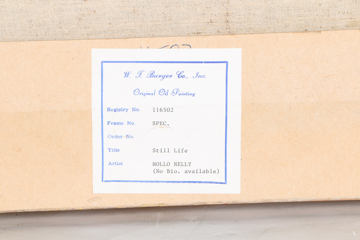 Nelly Holló Oil Painting on Canvas "Still Life"