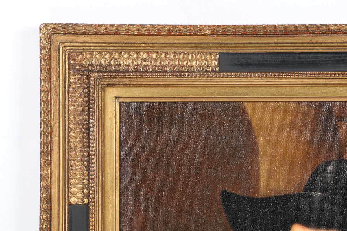 Luca De Sanctis Oil Painting on Canvas  "Gentleman"