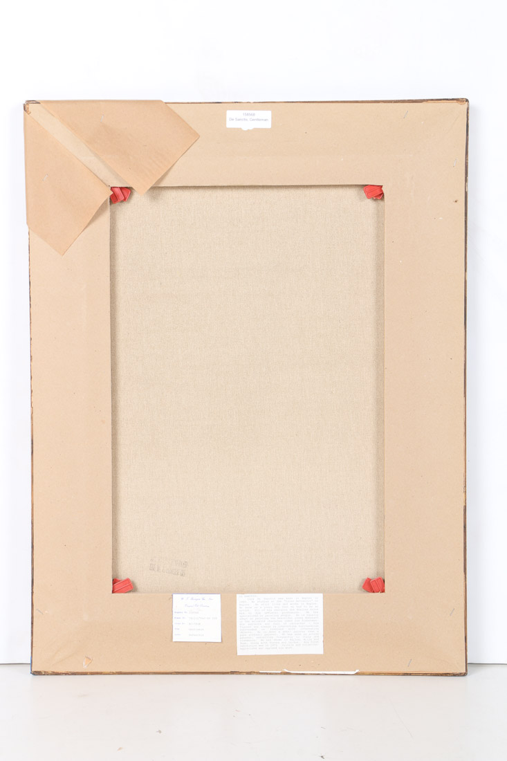 Luca De Sanctis Oil Painting on Canvas  "Gentleman"