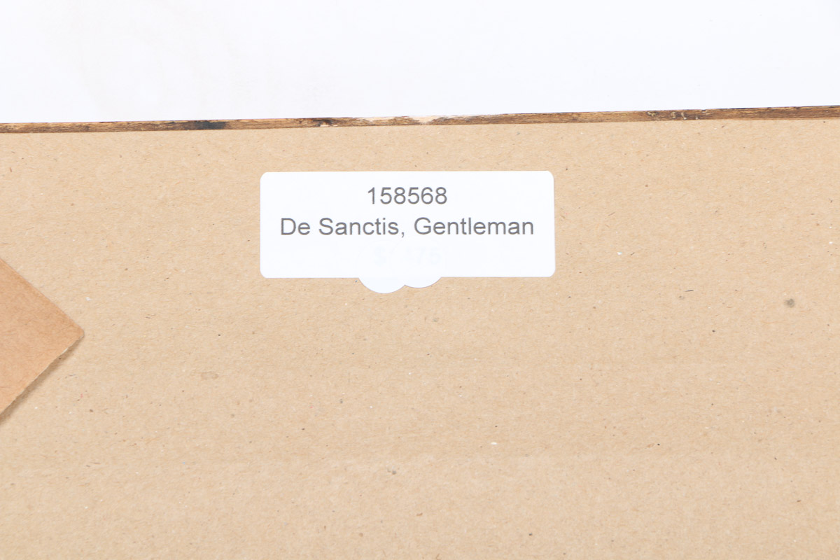 Luca De Sanctis Oil Painting on Canvas  "Gentleman"