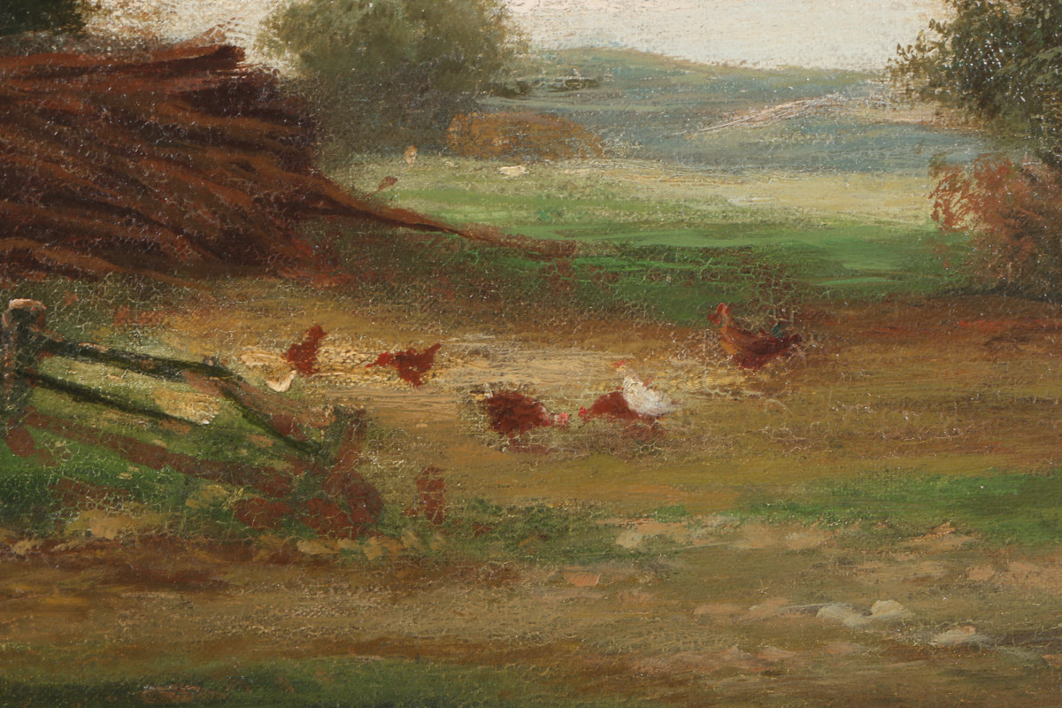 John Horace Hooper Oil Painting on Canvas "Figure in Landscape"