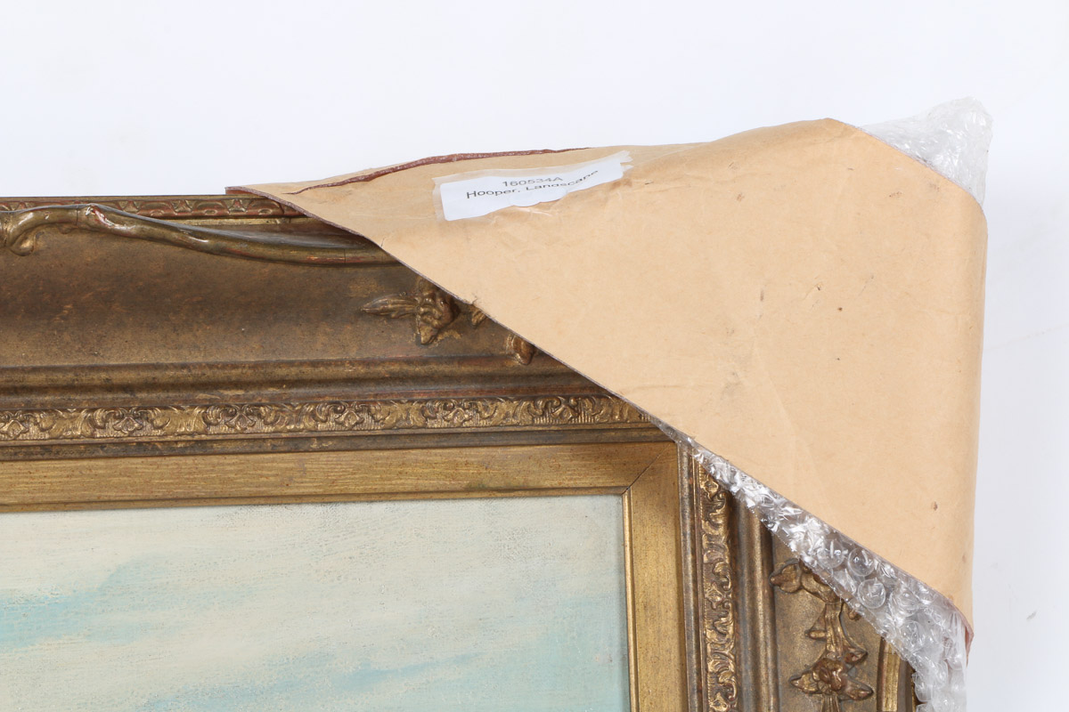 John Horace Hooper Oil Painting on Canvas "Figure in Landscape"