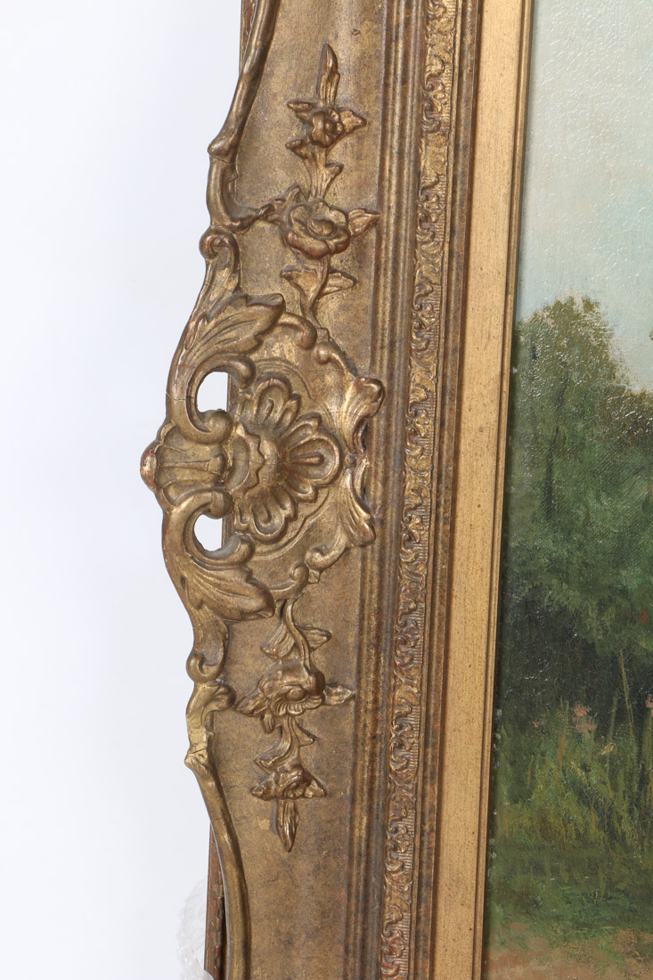 John Horace Hooper Oil Painting on Canvas "Figure in Landscape"