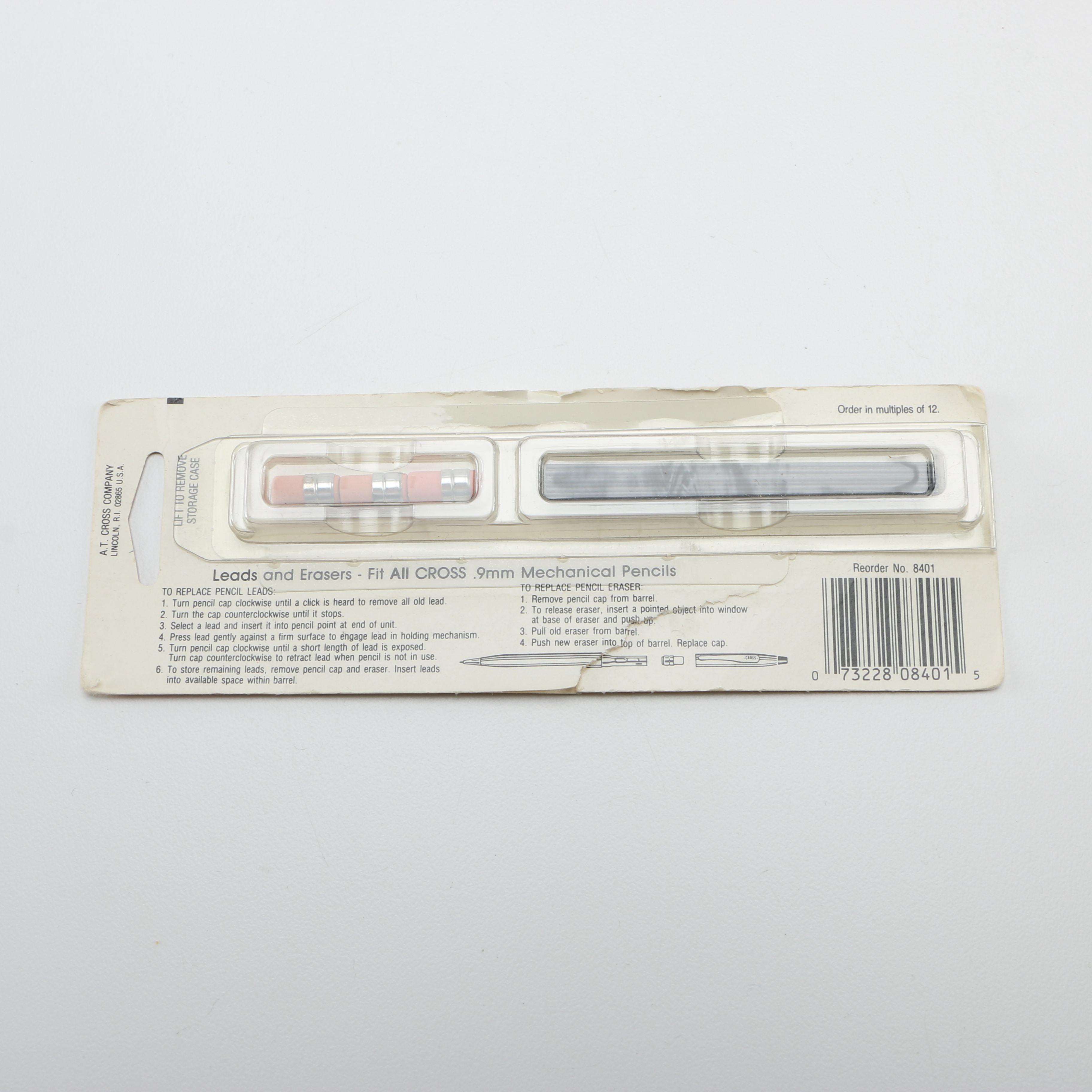 Vintage Playing Cards and Pens Including Sterling Pens