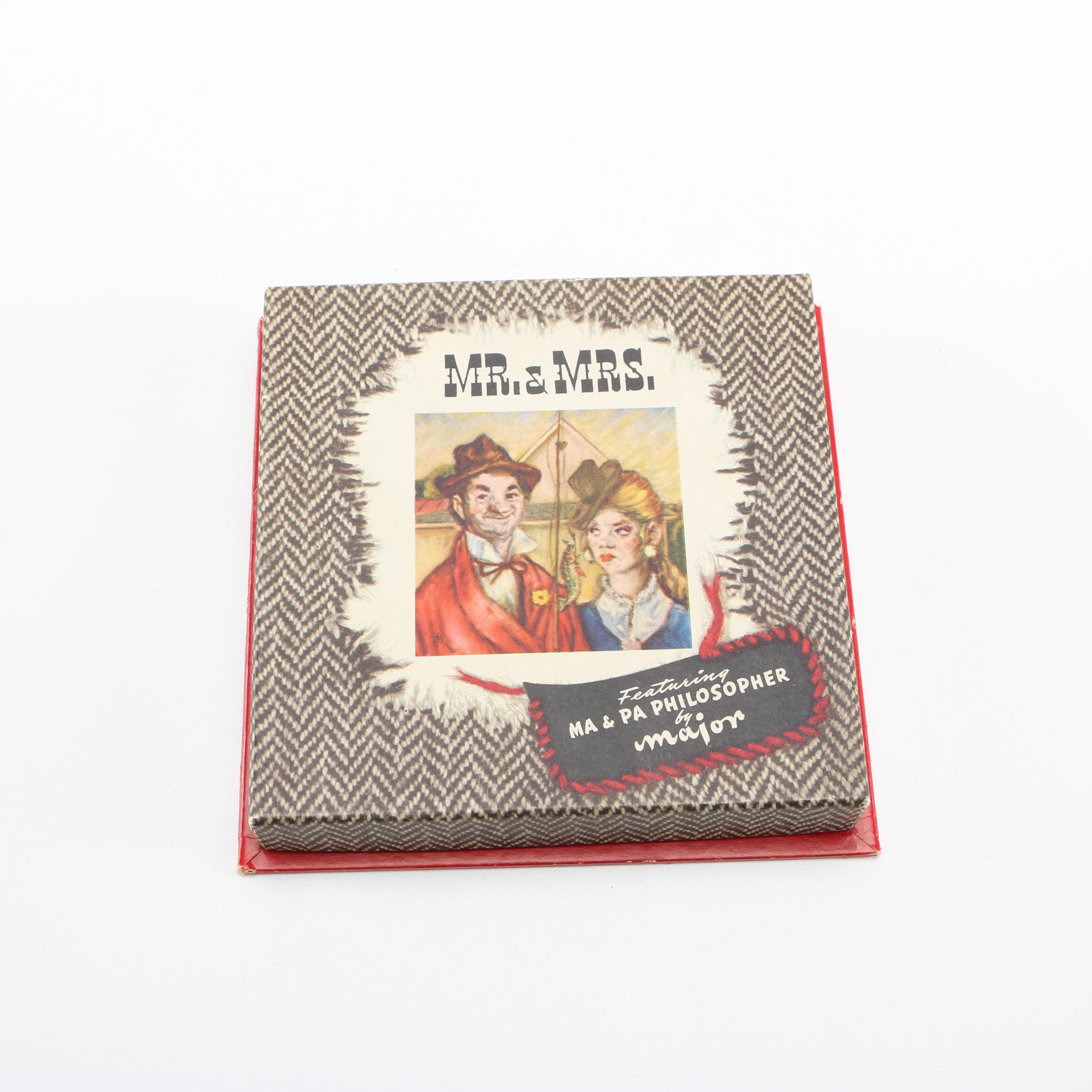 Vintage Playing Cards and Pens Including Sterling Pens