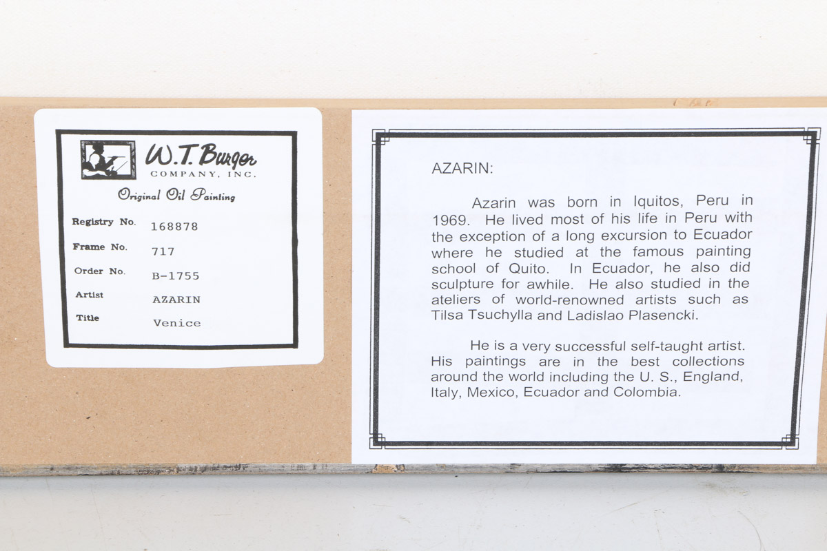 Alba Azarin Oil on Canvas "Venice"