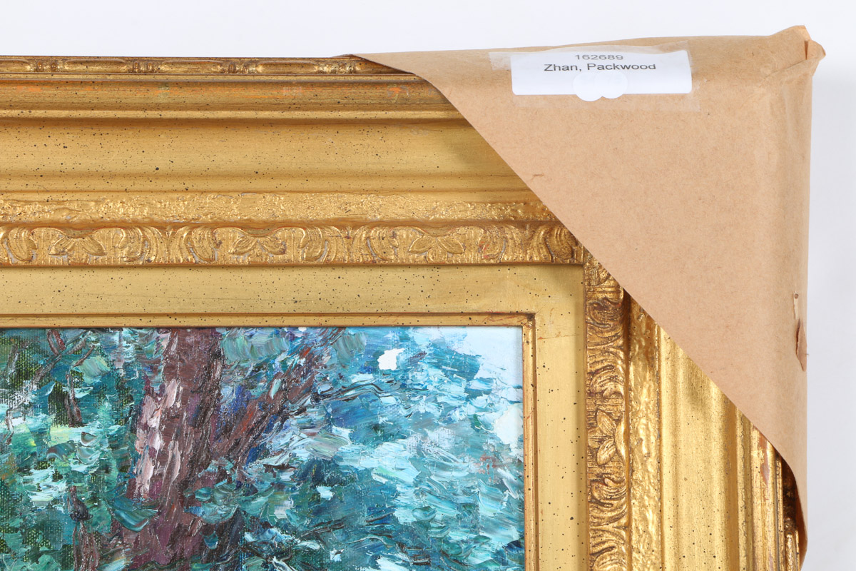 Charles Zhan Oil on Canvas "Woodland Walk"