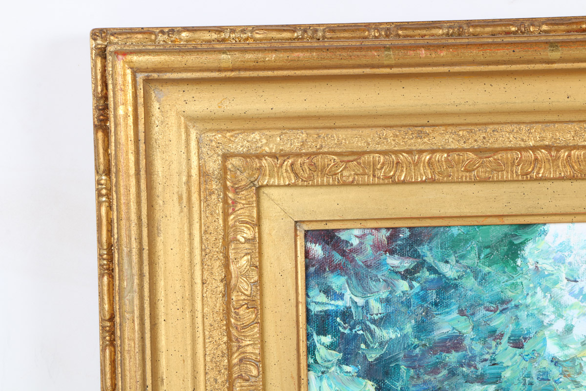 Charles Zhan Oil on Canvas "Woodland Walk"