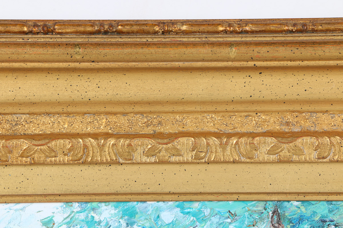 Charles Zhan Oil on Canvas "Woodland Walk"