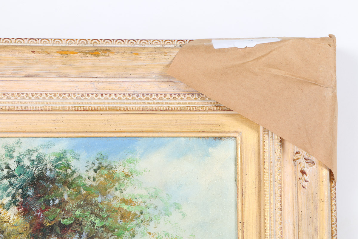 Ladislao Plasencki Oil Painting on Canvas "Garden"