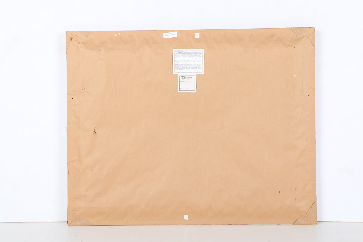 Ladislao Plasencki Oil Painting on Canvas "Garden"