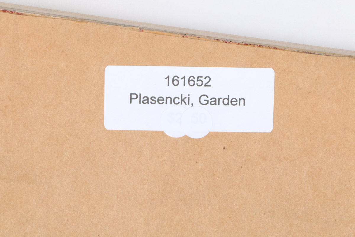 Ladislao Plasencki Oil Painting on Canvas "Garden"