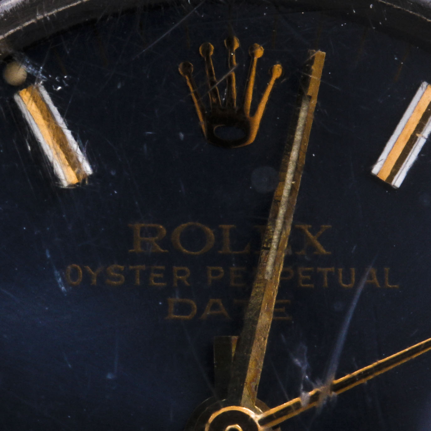 Vintage Rolex Oyster Perpetual Date 14K Yellow Gold and Stainless Steel Watch