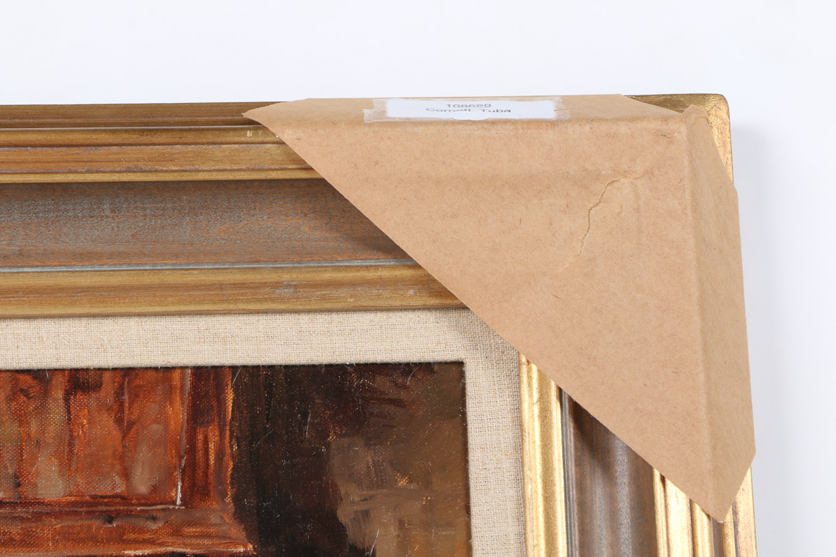 Cornett Oil on Canvas "Tuba Player"