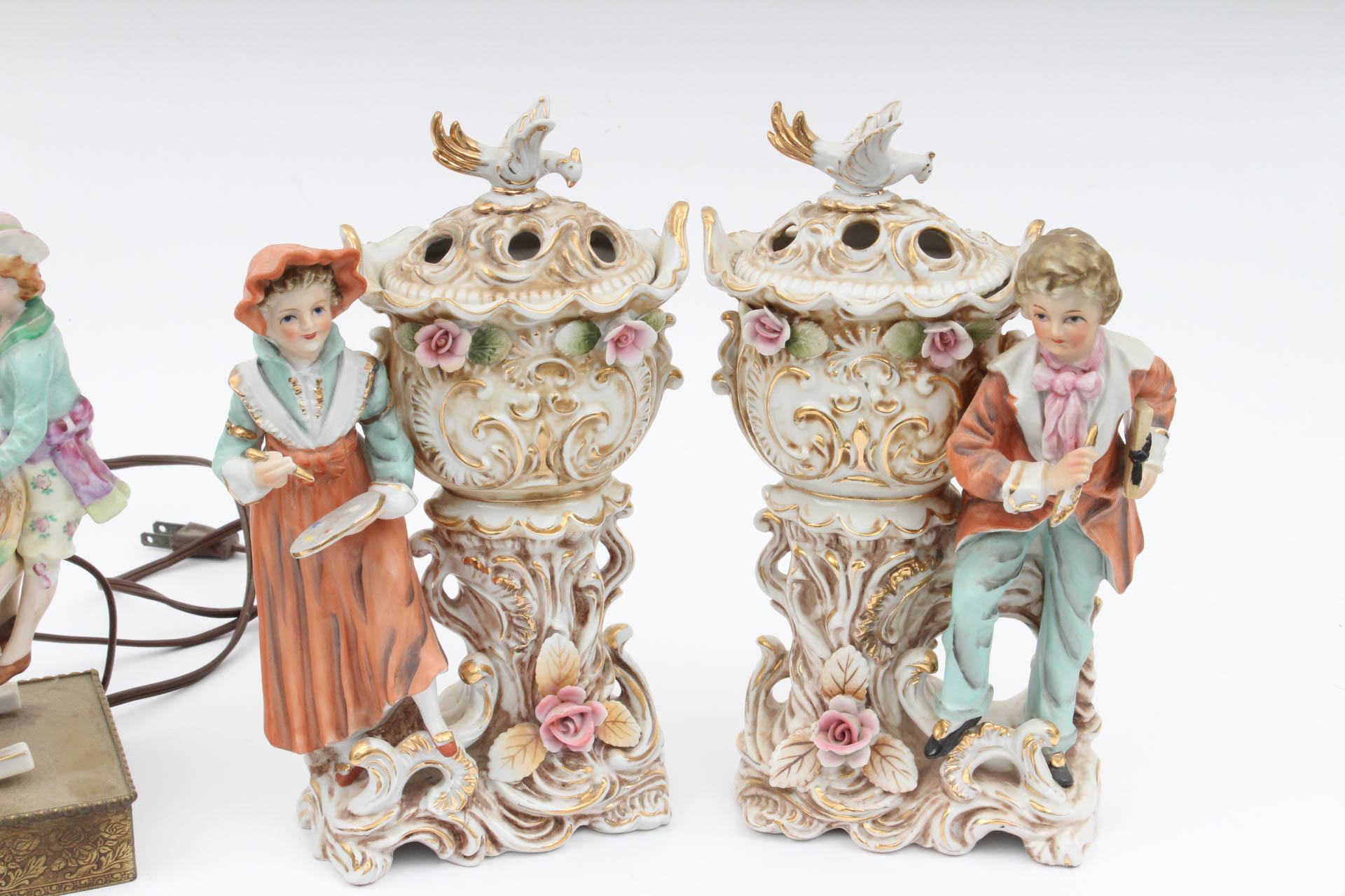 Vintage Porcelain Lighting and Decor