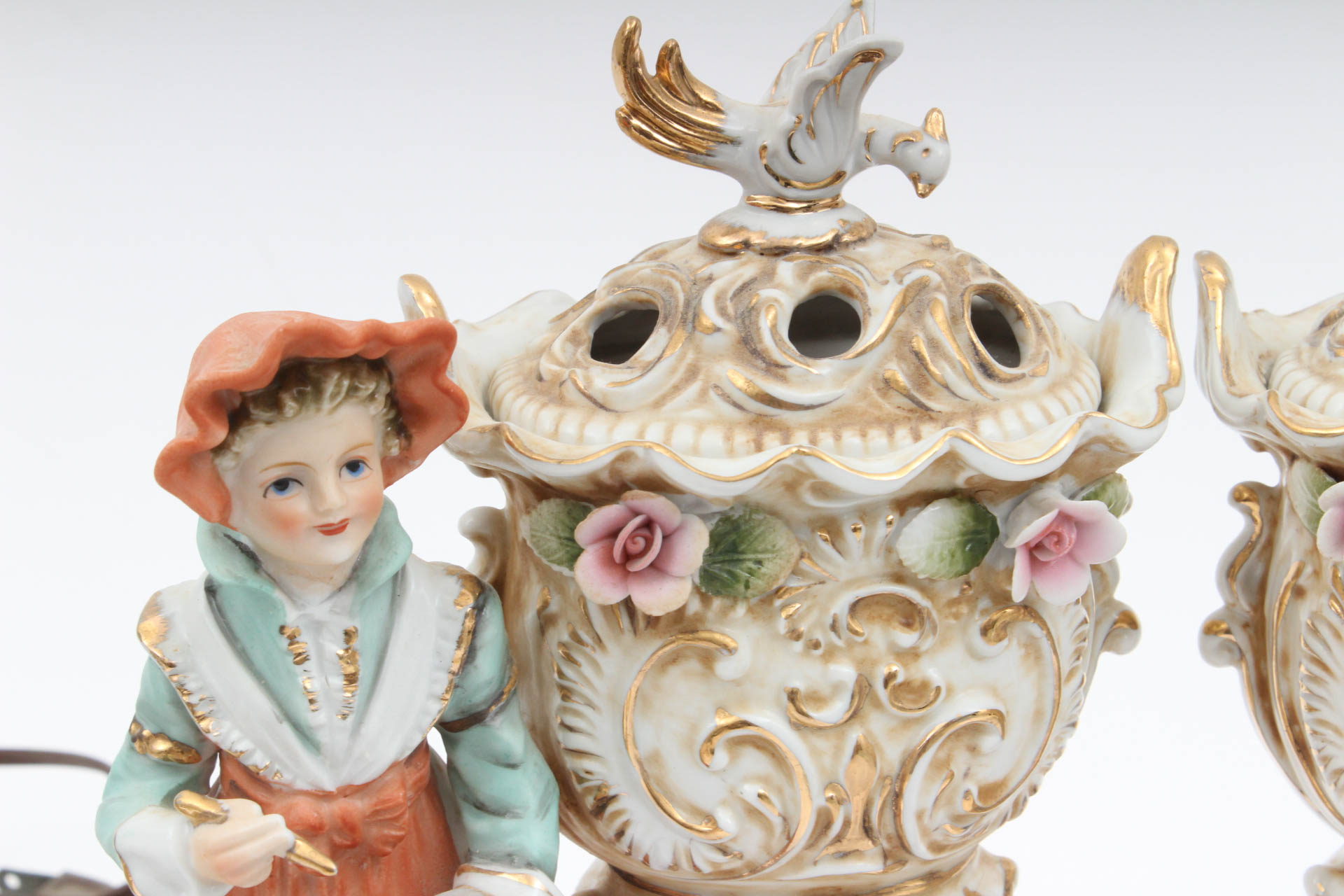 Vintage Porcelain Lighting and Decor