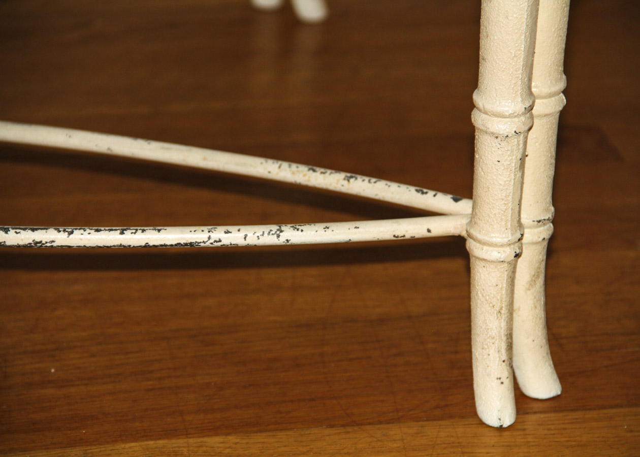 Vintage Glass Top Coffee Table