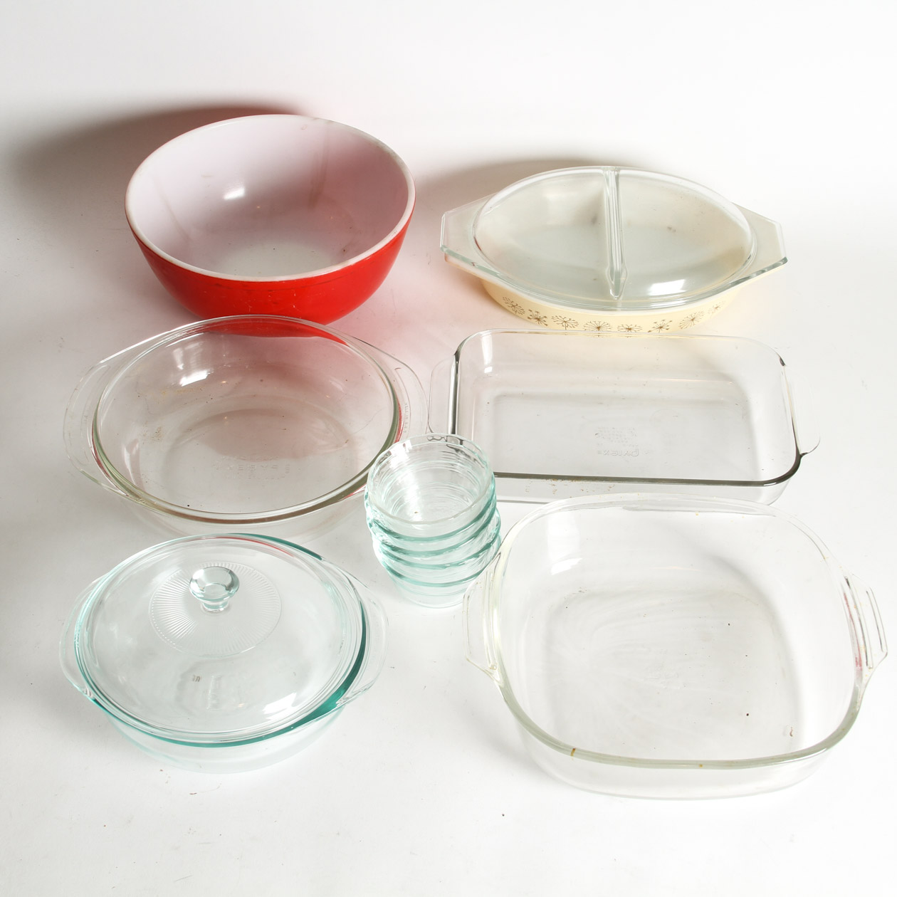 Collection of Vintage Cooking Glass Including Pyrex