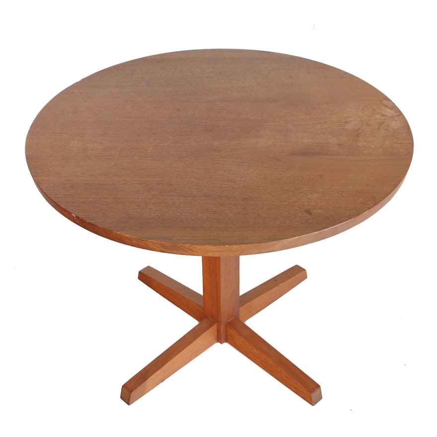 Vintage George Nakashima Round Pedestal Table With Provenance