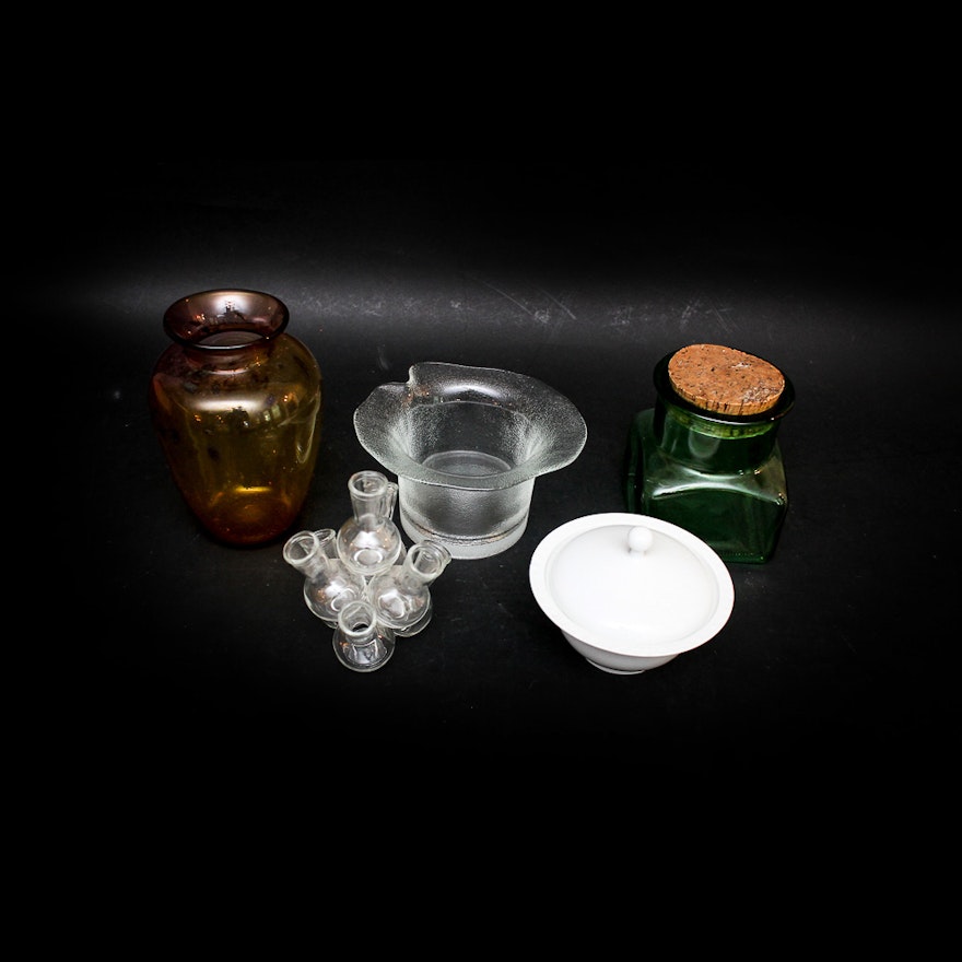 Glass Vases and Other Decorative Items