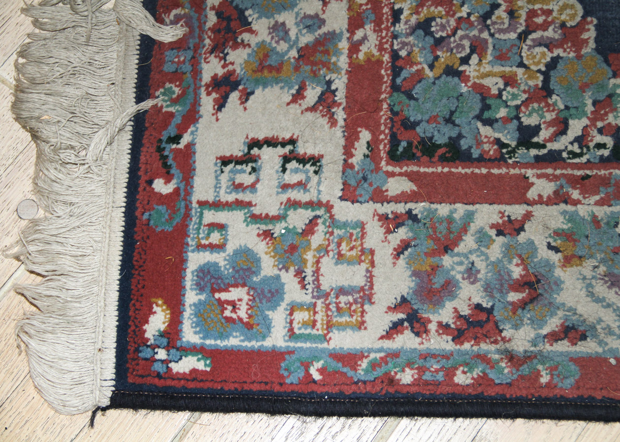 Vintage Machine Woven Chinese Area Rug