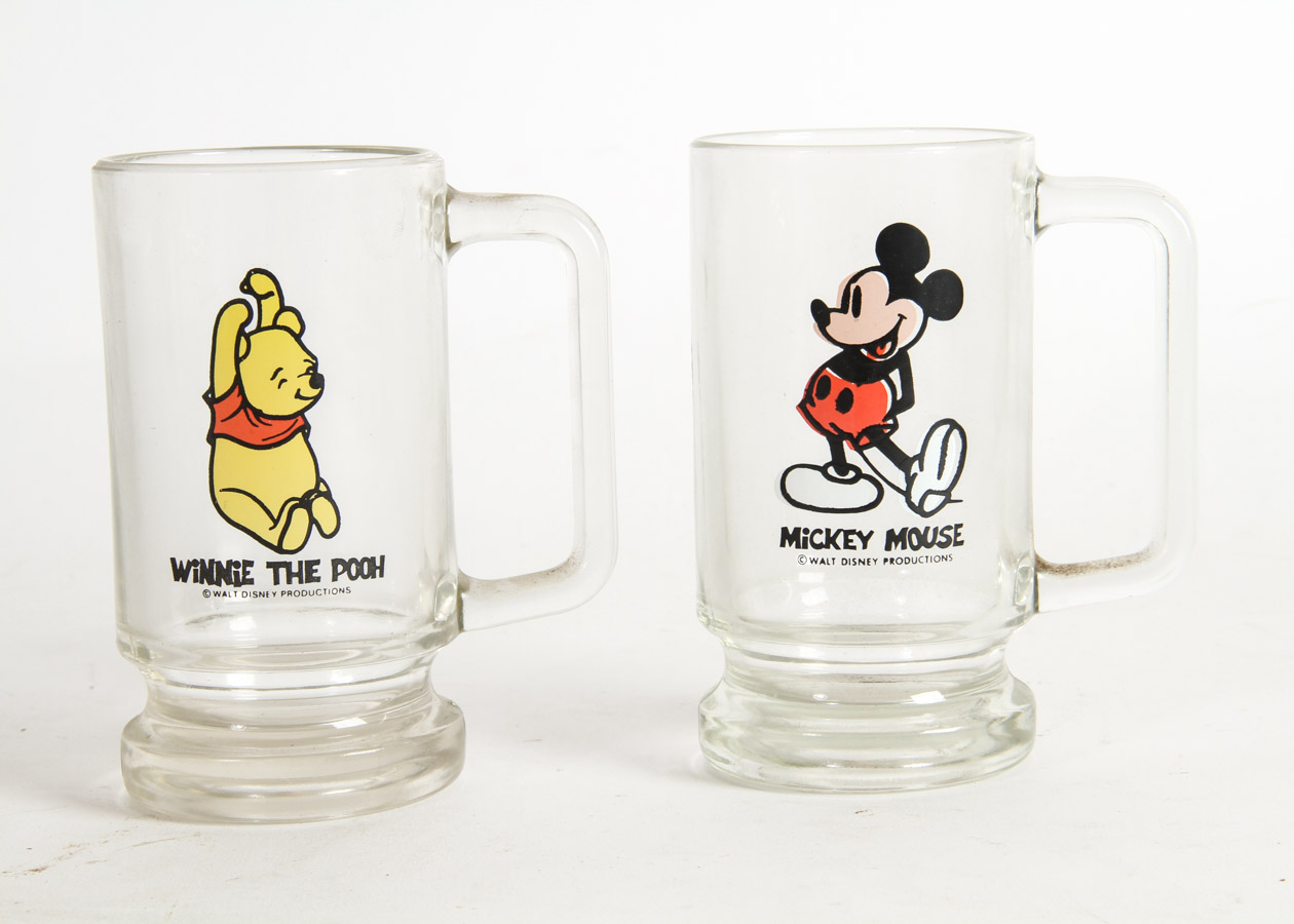 Collection of Vintage Collectible Cartoon Glasses