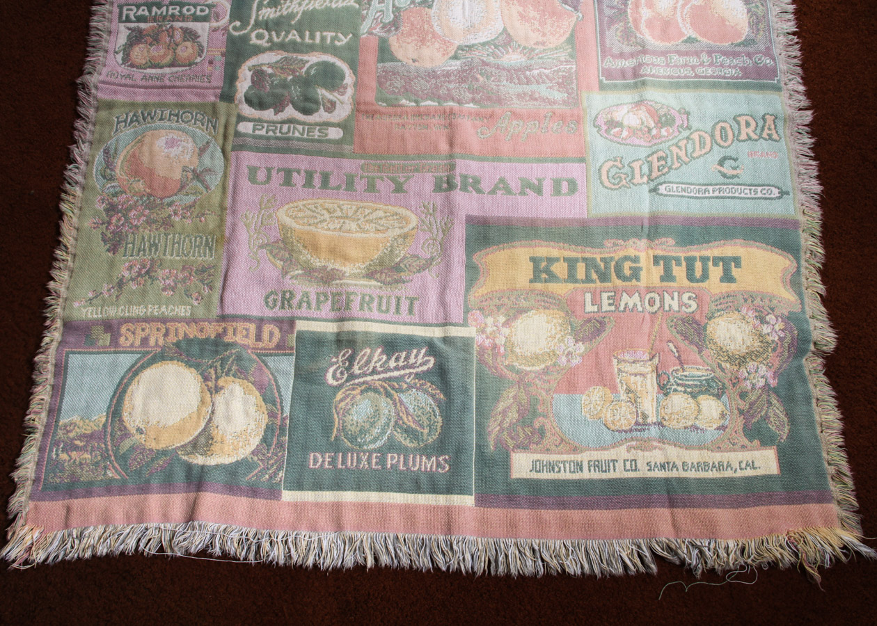 Vintage Advertising Blanket