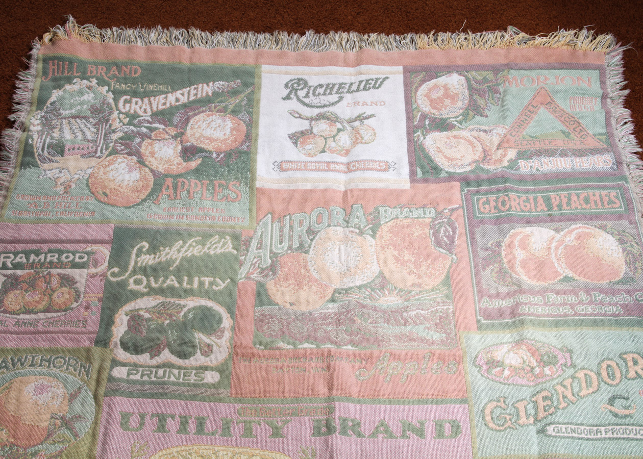 Vintage Advertising Blanket