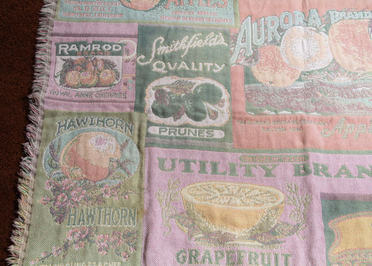 Vintage Advertising Blanket