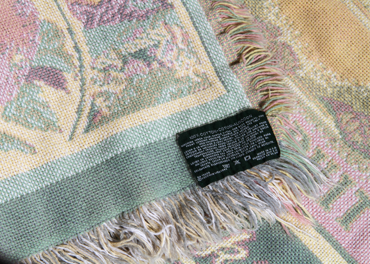 Vintage Advertising Blanket