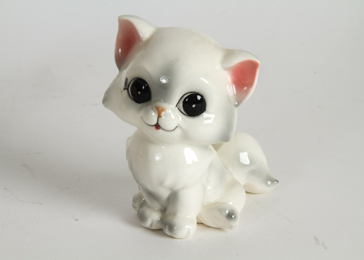 Collection of Vintage Ceramic Cat Figurines
