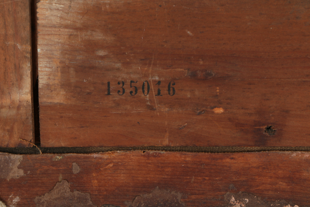 Mid 19th Century Raymond Wilks Attributed Oil on Canvas "Portrait of a Lady in a Interior"