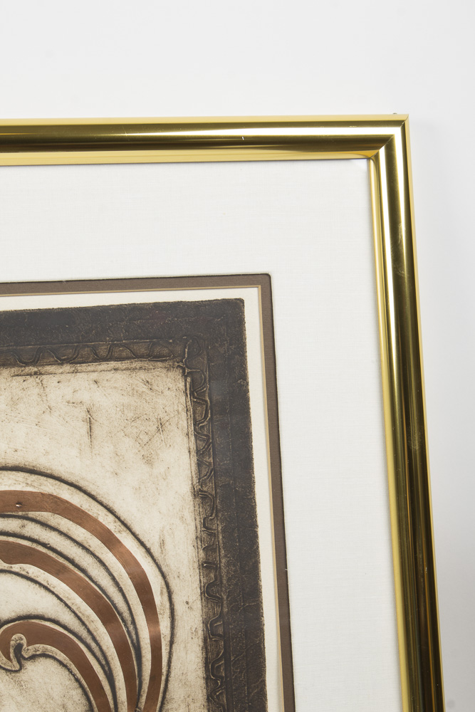 Marie Berger Limited Edition Mixed Media on Paper "Le Belle Oiseau"