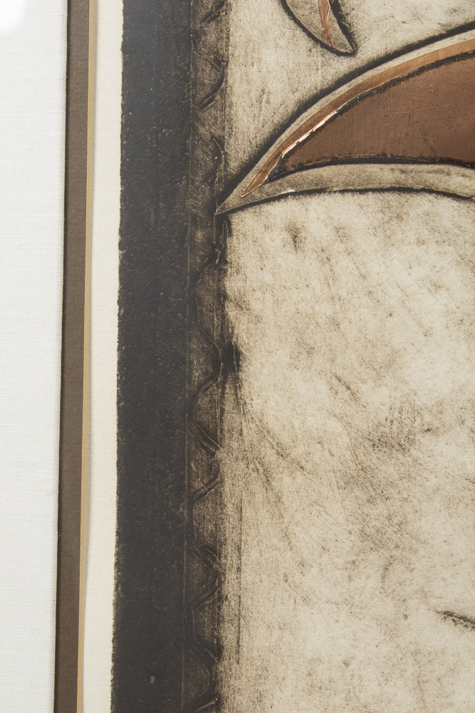 Marie Berger Limited Edition Mixed Media on Paper "Le Belle Oiseau"